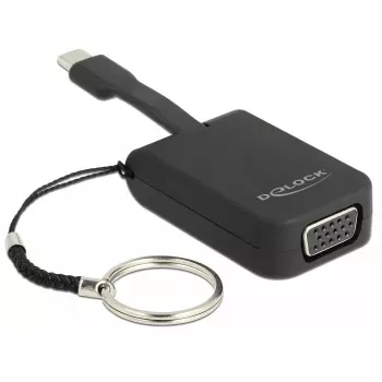 Video kabeļa adapteris DeLOCK 63941 USB Type-C uz VGA 0.03 m Melns