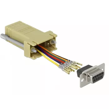 Pārejas adapteris Sub-D 9 pin uz RJ-45 DeLOCK 66164