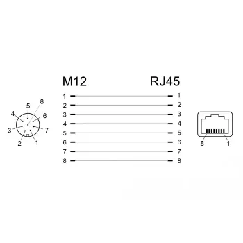 DeLOCK 66314 M12 uz RJ45 adapteris, melns