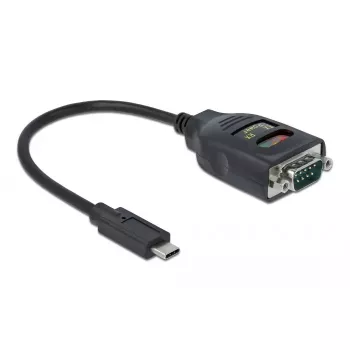 Adapteris USB Type-C uz 1 x Serial RS-232 DB9 DeLOCK 64038