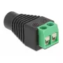 Adapteris DC 1,35 x 3,5 mm sieviešu termināļu bloks 2 spailes DeLOCK 66730
