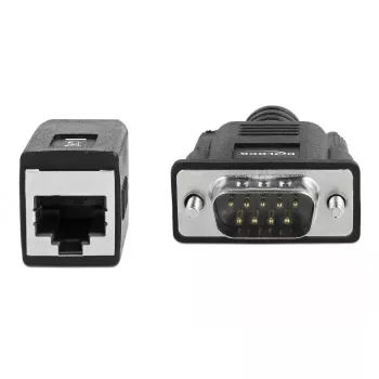 DeLOCK 63999 seriālais adapteris, DB-9 spraudnis uz RJ-45 ligzdu, 20 cm, melns