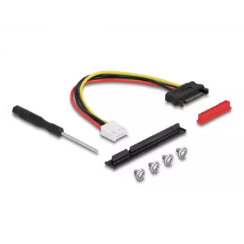DeLOCK M.2 Key A+E uz PCIe x8 NVMe adapteris ar 20 cm kabeli, leņķa savienotājs