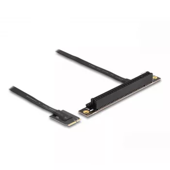 DeLOCK M.2 Key A+E uz PCIe x16 NVMe adapteris ar leņķi un 20 cm kabeli