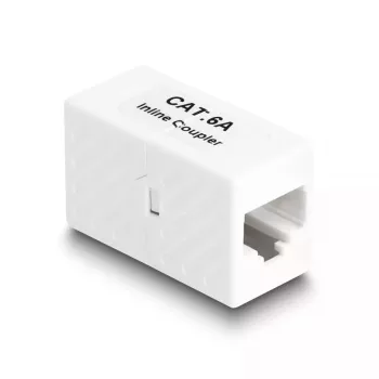 DeLOCK RJ45 ligzda uz RJ45 ligzdu Cat.6A UTP savienotājs 1m Balts