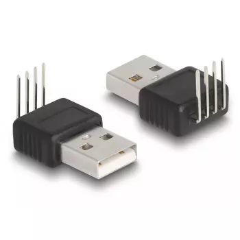 DeLOCK Adapter USB 2.0 Type-A vīrišķais uz 4 kontaktiem 90° leņķī