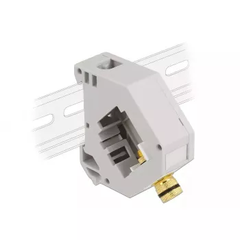 Keystone modulis DELOCK 87162 — savienotājspailgs pret savienotājspailgu, pelēks/balts, 60.1×59.4×21.6 mm
