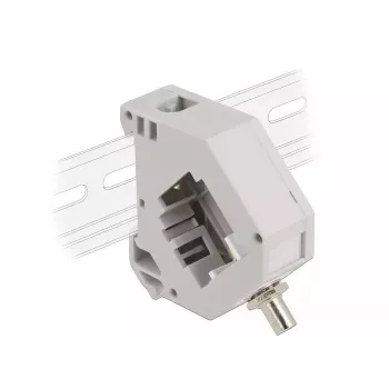 Delock DIN sliedes adapteris ST Simplex sievišķais uz ST Simplex sievišķais Pelēks