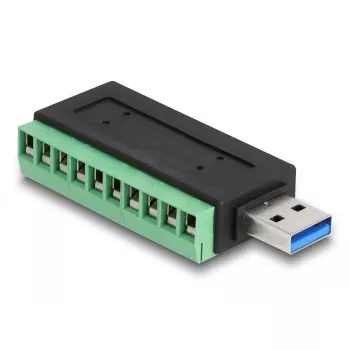 DeLOCK USB 3.2 Gen 1 Type-A vīrišķais uz spaiļu bloka adapteris 5 Gbit/s 5V 1A