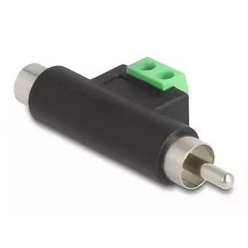 DeLOCK RCA vīrietis un RCA sieviete uz spaiļu bloka adapteris 66056