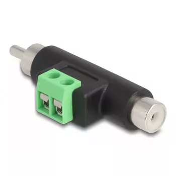 DeLOCK RCA vīrietis un RCA sieviete uz spaiļu bloka adapteris 66056