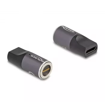 DeLOCK Adapter Laptop Lādēšanas Kabelis USB Type-C sievišķais uz 8 kontaktu magnētisko savienotāju