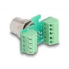DeLOCK M12 pārejas moduļa adapteris 8 kontaktu A-kodēts sievišķais uz 9 kontaktu spaiļu bloku