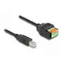 DeLOCK USB Type-C 2.0 Sievišķais uz Termināļu Bloka Adapteris 66457