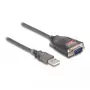 DeLOCK Adapter USB 2.0 Type-A uz Serialo RS-232 D-Sub 9 kontaktu vīriešu 0,2 m