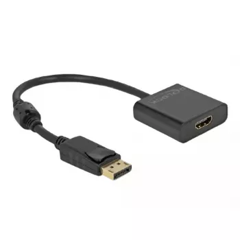 Adapter DisplayPort 1.2 vīrišķais uz HDMI sievišķais 4K Active DeLOCK 63585