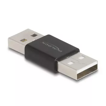 DeLOCK Adapter Gender Changer USB 2.0 Type-A vīrietis-vīrietis metāla