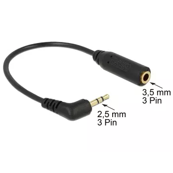Audio kabelis DeLOCK 0.175m 2.5mm/3.5mm