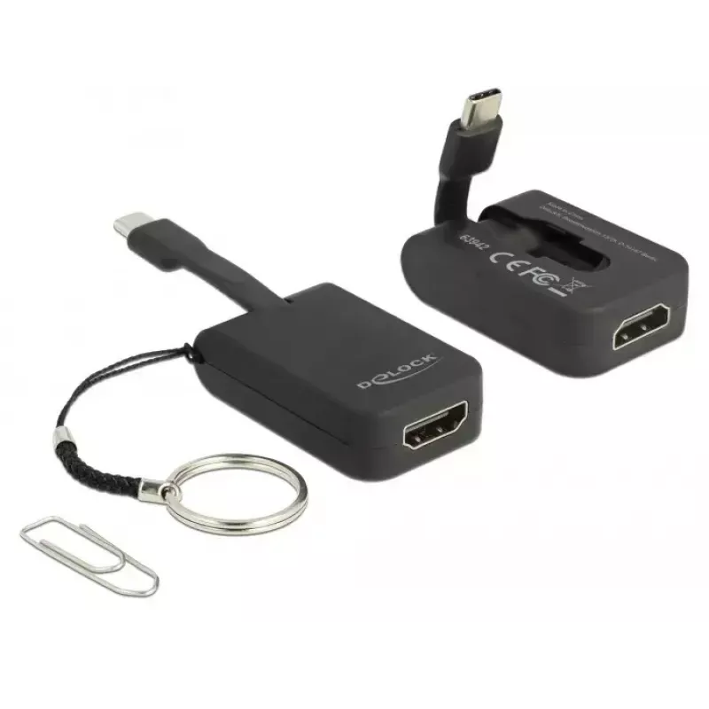 Video kabeļa adapteris DeLOCK 63942 USB Type-C uz HDMI 0,03 m