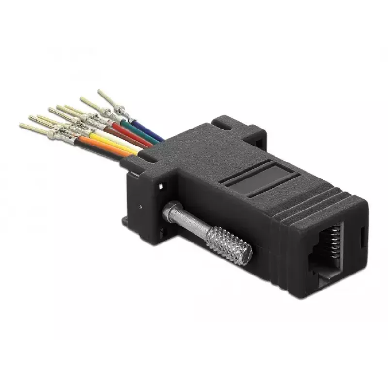 DeLOCK 66166 Kabeļa dzimuma mainītājs Sub-D uz RJ-45
