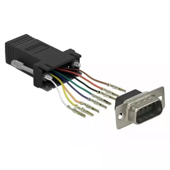 DeLOCK 66166 Kabeļa dzimuma mainītājs Sub-D uz RJ-45