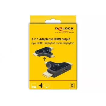 Pārejas savienotājs HDMI-A, vīriešu–sieviešu, Delock 64059