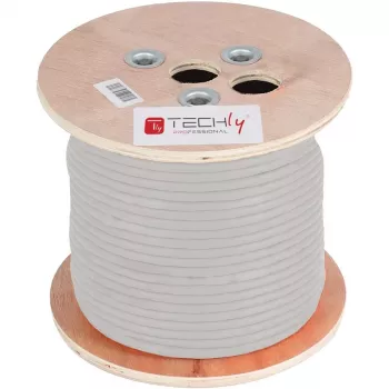 Techly ITP-C5F-305-RIS tīkla kabelis 305 m Cat5e F/UTP (FTP) Pelēks