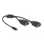 Seriālais kabelis DeLOCK 90494 USB Type-C uz RS-232 DB9 Melns 0.35m