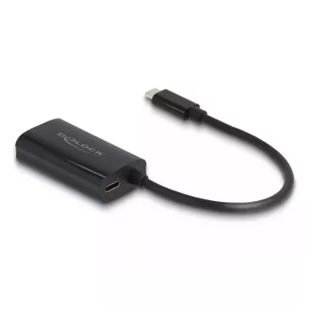 DeLOCK 61026 USB-C uz RJ45 dzimuma mainītājs, 0,17 m, melns