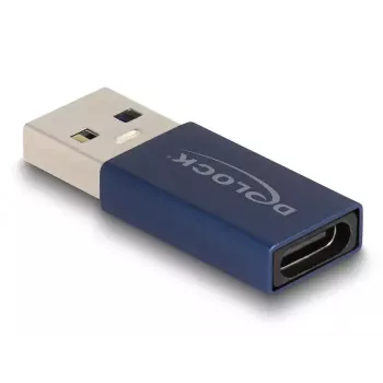 DeLOCK USB Adapter USB Type-A vīrišķais uz USB Type-C sievišķais 10 Gbps Zils