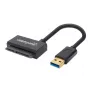 Manhattan USB-A uz SATA 2.5 collu adaptera kabelis, 42cm, vīrietis-vīrietis, 5 Gbps (USB 3.2 Gen1 jeb USB 3.0), atbalsta 48-bitu LBA, SuperSpeed USB, trīs gadu garantija