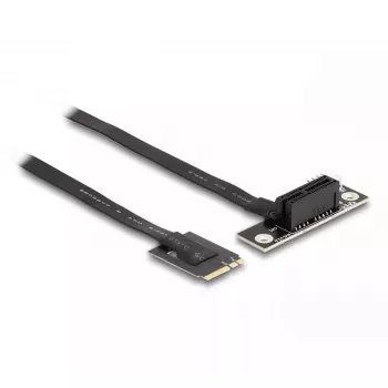 DeLOCK M.2 Key A+E uz PCIe x1 NVMe adapteris ar 20 cm leņķa kabeli