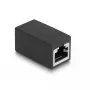 DeLOCK Adapter RJ45 ligzda – RJ45 ligzda Cat.6 melns