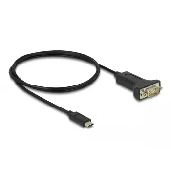 DeLOCK Adapter USB Type-C uz RS-232 D-Sub 9 pin vīrišķais 1 m