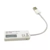 Techly USB2.0 uz Fast Ethernet 10/100 Mbps pārveidotājs, vadu, USB, Ethernet, 100 Mbit/s, Balts