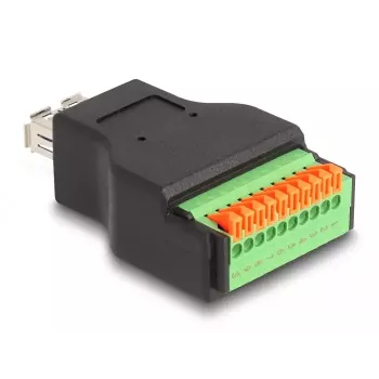DeLOCK USB 3.2 Gen 1 Type-A sievišķais uz spaiļu bloku adapteris 10 pin