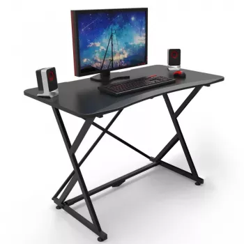 Techly Gaming Galds Ar Leņķveida Ergonomisku Malu Melns