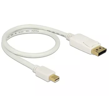 Mini DisplayPort uz DisplayPort kabelis DeLOCK 83985 0.5m Balts