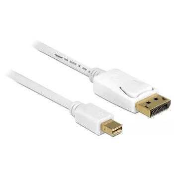 Mini DisplayPort uz DisplayPort kabelis DeLOCK 83985 0.5m Balts