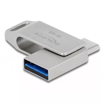 USB zibatmiņa DeLOCK 32GB USB-C Type-A metāla korpuss