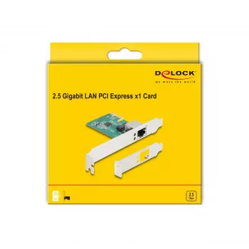 DeLOCK PCI Express x1 karte ar 1 x RJ45 2.5 Gigabit LAN RTL8125