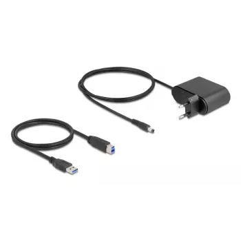 DeLOCK 64332 Doku stacija USB 3.2 Gen 1 HDD SSD 2.5 3.5 Melna