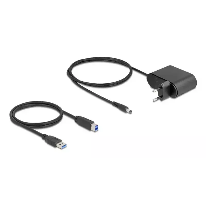 DeLOCK 64332 Doku stacija USB 3.2 Gen 1 HDD SSD 2.5 3.5 Melna