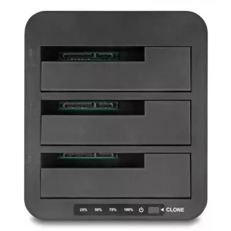 DeLOCK 64332 Doku stacija USB 3.2 Gen 1 HDD SSD 2.5 3.5 Melna
