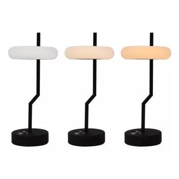 Techly I-LAMP-TABLE2 galda lampa 2 W LED Melna, Balta