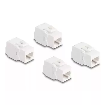 DeLOCK keystone modulis 86051 Plakanais RJ-45 Balts 4 gab.