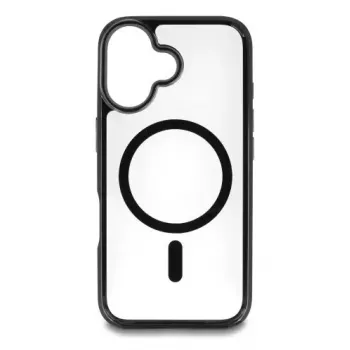 Mobilā telefona aizsargmaciņš DELOCK 81266 Apple iPhone 16, caurspīdīgs ar melniem elementiem, 15.5 cm (6.1 inch)