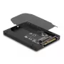 DeLOCK 2,5" adapteris no U.2 SFF-8639 uz M.2 NVMe Key M, 7 mm (63379)