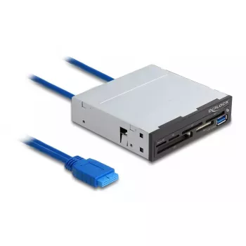 Iekšējais karšu lasītājs DeLOCK 91759 Melns Pelēks CF MMC MS