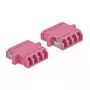 Šķiedru optikas adapteris DELOCK LC sievišķais uz LC sievišķais OM3 duplekss (2 gab.)